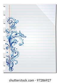 hand drawn floral background