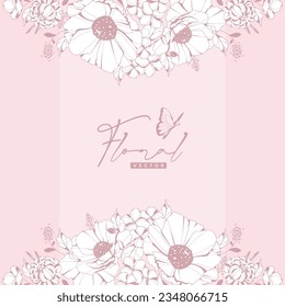 hand drawn floral background 7