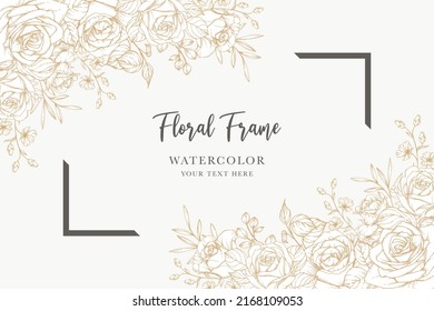 diseño de fondo floral dibujado a mano