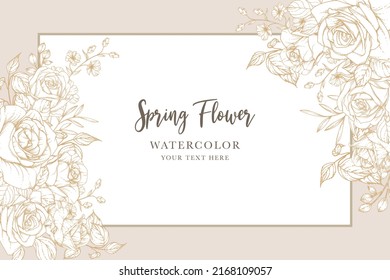 hand drawn floral background design
