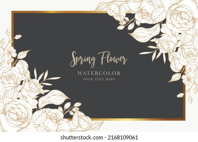 hand drawn floral background design