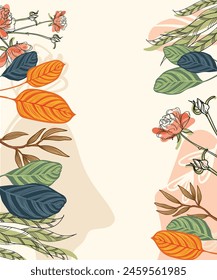 Hand drawn Floral background pattern vector