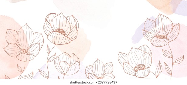 Hand drawn floral background vector design in eps 10