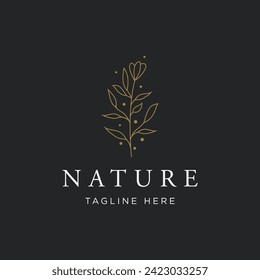 hand drawn floral or botanical logo design. logo for business, photography, studio, wedding and flower shop.