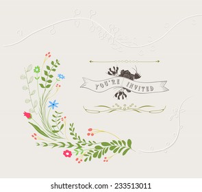 Hand Drawn Floral Design