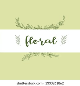 Hand Drawn Floral Element
