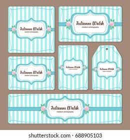 Hand drawn floral elements for branding and identity