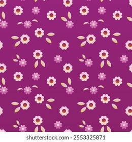 Hand drawn floral flower pattern. Vector illustration