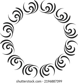 Hand Drawn Floral Frame. Branches, wreaths, wedding design for print