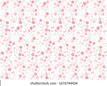 hand drawn floral image / seamless