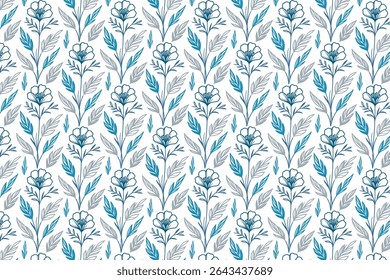 hand drawn floral layout with continuous line roses and stems for home textile pillow patterns and repeat fashion fabric design

