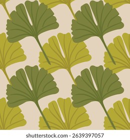 Hand drawn Floral leaf seamless patterns for fabric, textiles, clothing, wrapping paper, cover, banner, interior decor, retro abstract backgrounds