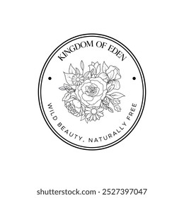Hand Drawn floral Logo design for Boutique Brands