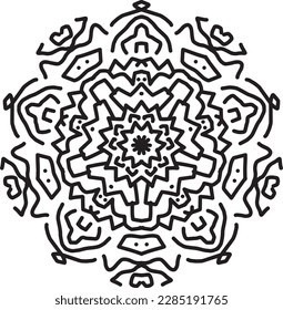Handgezeichnet florales Mandala-Hintergrund-Design.