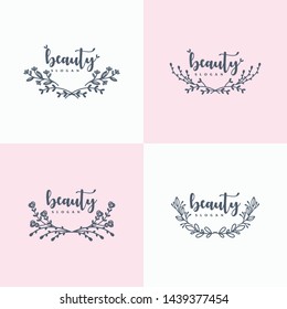 hand drawn floral ornament editable master files