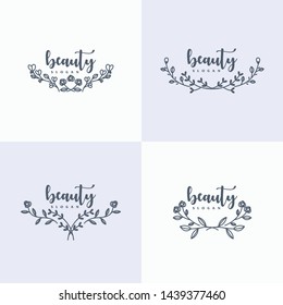 hand drawn floral ornament editable master files