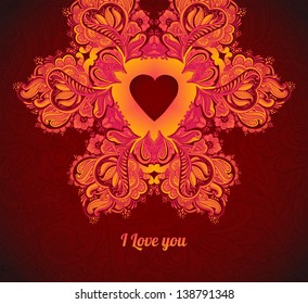 Hand Drawn floral ornaments. vector background. card or invitation with abstract floral background.