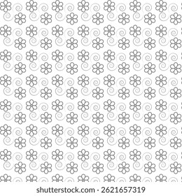 hand drawn floral patten abstract design