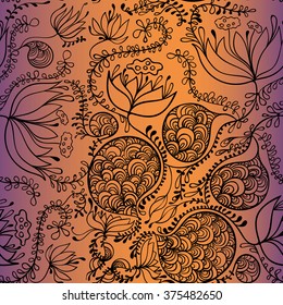 hand drawn floral pattern