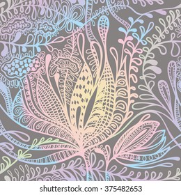 hand drawn floral pattern