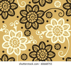 hand drawn floral pattern