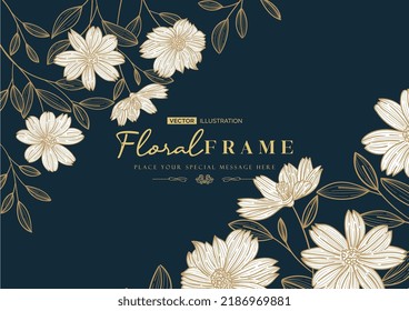 hand drawn floral pattern background