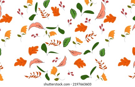 Hand drawn floral pattern background