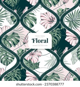 diseño de patrones florales dibujados a mano 20