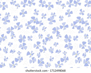patrón floral dibujado a mano / transparente
