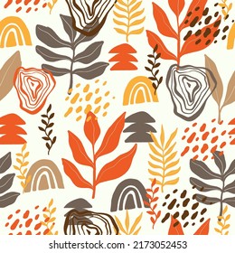 hand drawn floral pattern seamless