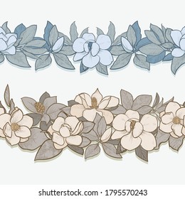 4,290 Magnolia border Stock Illustrations, Images & Vectors | Shutterstock