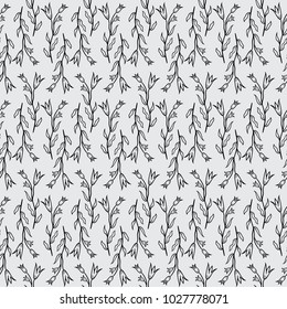 Hand Drawn Floral seamless pattern background