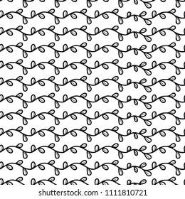 Hand drawn floral seamless pattern .Hand drawn decorative vector seamless pattern with flower design.  This pattern can be used for  business cards, postcards, wedding invitations , wrapping paper