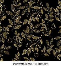 hand drawn floral  seamless pattern vector