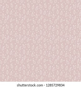 Hand drawn floral seamless pattern .Hand drawn decorative vector seamless pattern with flower design. Cute flowers for your branding.  Business cards, postcards, wedding invitations , wrapping paper