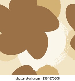 Hand drawn floral seamless pattern. Doodle background. Seamless cute illustration. Trendy textile, fabric, wrapping.