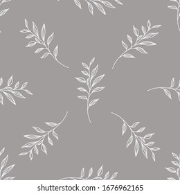 Hand drawn floral seamless pattern