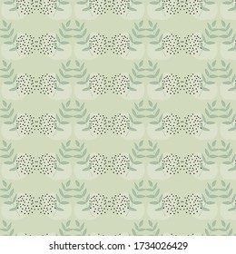 Hand drawn floral seamless pattern in pastel color. Can use for print, template, fabric, presentation, textile, banner, poster, wallpaper, background
