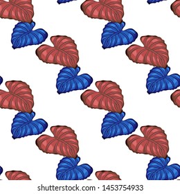 Hand drawn floral seamless pattern.Package concept.Layout, mockup design.