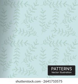 Hand drawn Floral spring pattern