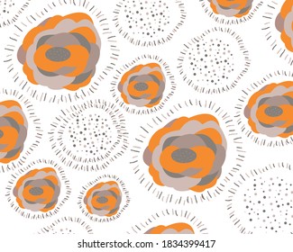 hand drawn floral surface pattern in vector. used for printable ,wallpapers and scrap books.eps10 vector.