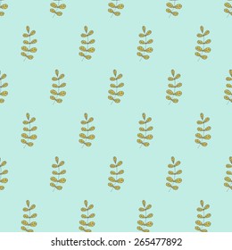 Hand drawn floral vector seamless pattern for scrapbooking, fabric and wallpapers.