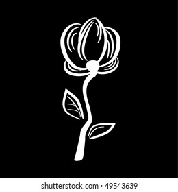 Hand drawn flower
