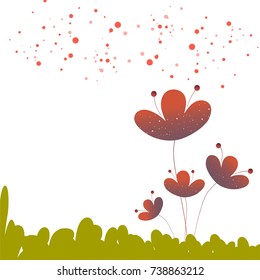 hand drawn flower background