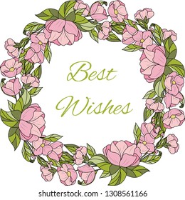 hand drawn flower background, doodle floral greeting card