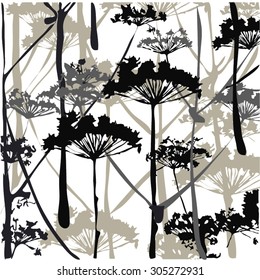 hand drawn flower background. vector background. 