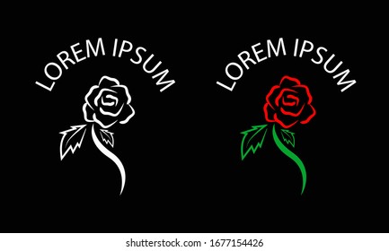 hand drawn flower design concept