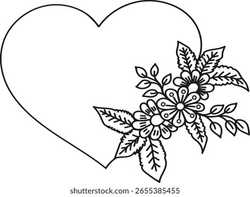 Handgezeichneter Blumendesign-Vektor