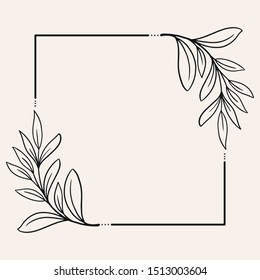 hand drawn flower doodles style design Wedding floral elements wreath, dividers, laurel. decorative invitation .