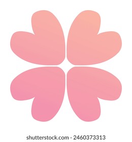 hand drawn flower illustration on white background.